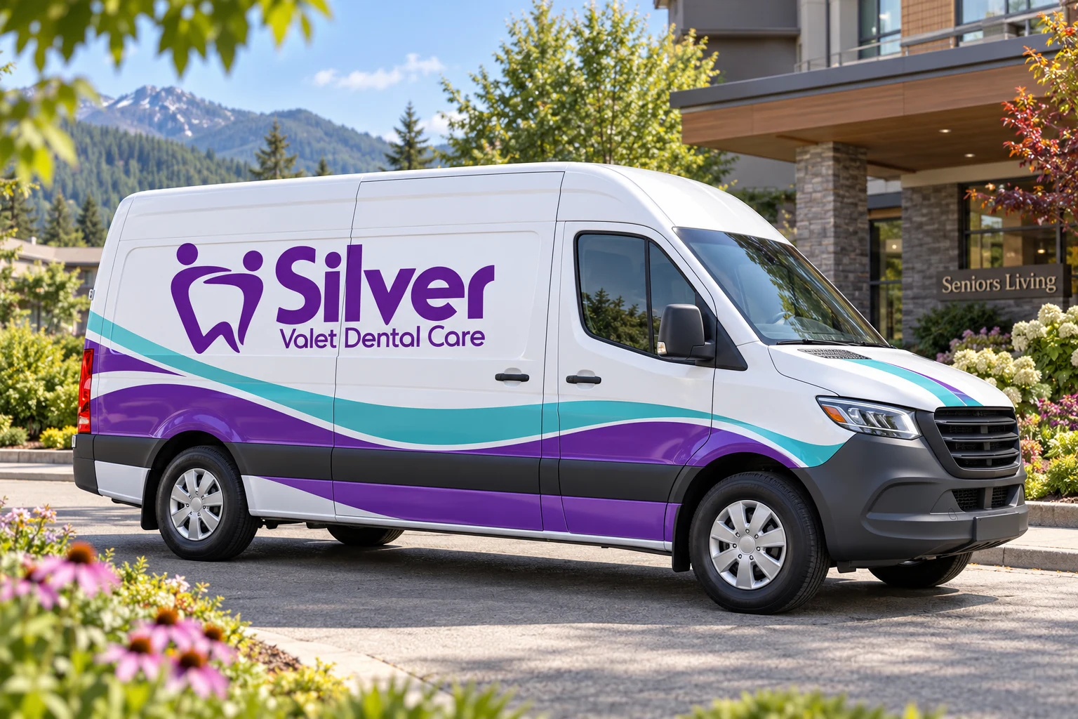 Branded Silver Valet mobile clinic exterior