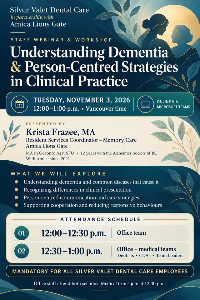 Person-centred dementia care workshop poster